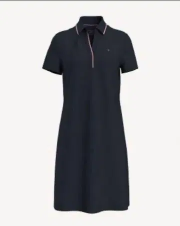 TOMMY HILFIGER 원 포인트 폴로 셔츠 원피스 네이비 XS