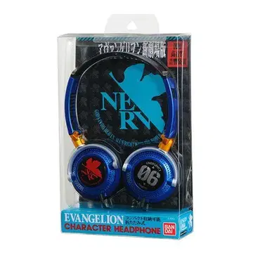 [ 미개봉 새상품 ] 에반게리온 헤드폰 카오루 컬러 에바