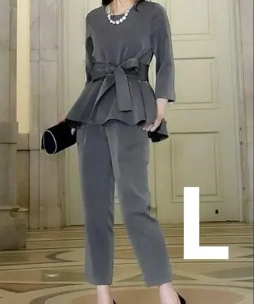 L 사이즈 상하의 세트 세레모니 수트 그레이 RUIRUE BOUTIQUE