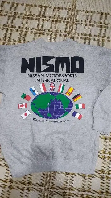NISMO 구 로고 레어 월드 챔피언쉽 맨투맨 그레이