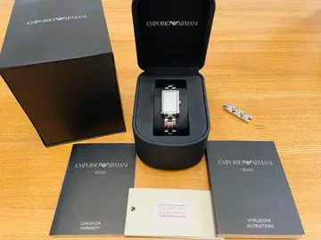 엠포리오 아르마니 여성용 손목시계 아날로그 실버