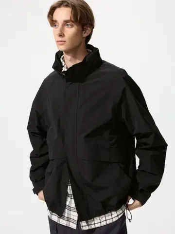 UNIQLO 윈드프루프 스탠드 블루종