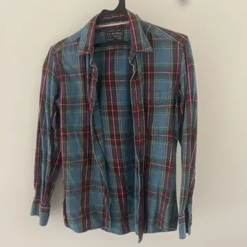 FLANNEL 체크 무늬 플란넬 셔츠 XS 사이즈