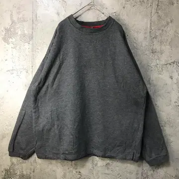 B166 구제 의류 트레이닝복 맨투맨 차콜 무지 90s Y2K