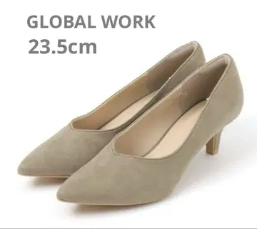 글로벌 워크  발수 힐 펌프스 23.5cm