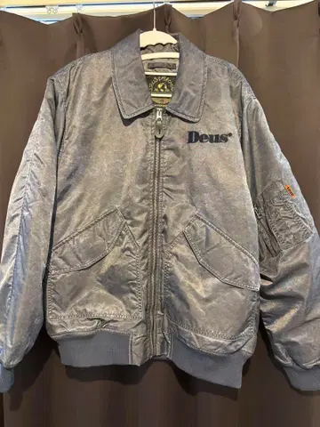 Deus 그레이 네이비 점퍼 블루종 미사용 새상품 데우스 레코드