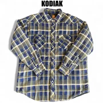 90s KODIAK 플란넬 셔츠 XL 퀼팅 라이너 구제 의류