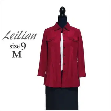 (Leilian) 와인 레드 코듀로이 터치 블라우스 레리안 9 M