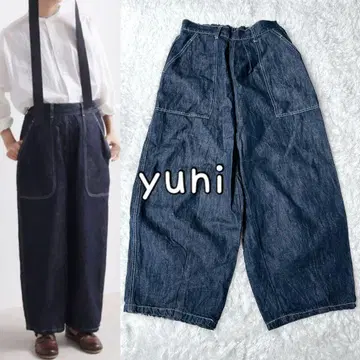 yuni Cotton Linen denim cocoon pants M