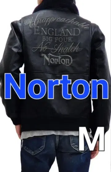 Norton 노튼 PU 가죽 라이더 자켓 새상품