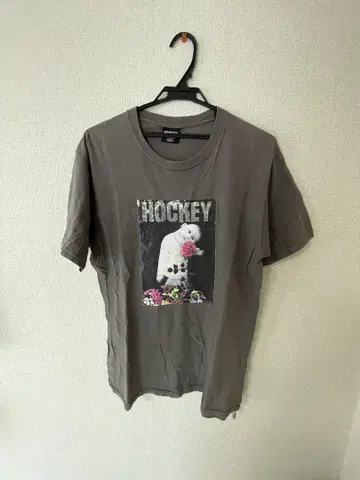 HOCKEY 프린트T셔츠 그레이