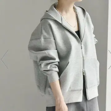 SHIPS guardancia 그레이 후드 부착 후드티