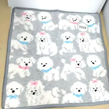 FEILER LOVERARY 강아지 패턴 손수건 25cm