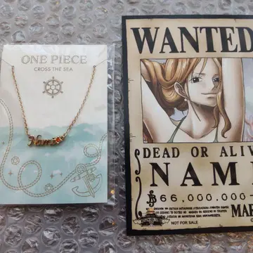 원피스 무기와라 스토어 목걸이 나미 수배서 브로마이드