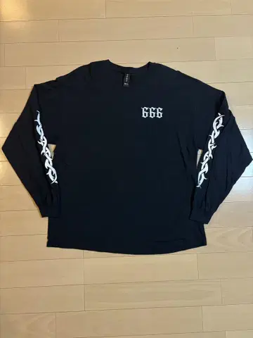 자유 도쿄 666 긴팔 티셔츠 특대형 블랙 롱티
