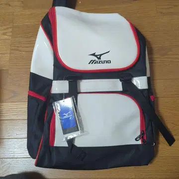 Mizuno 백팩 85DK30101 화이트/블랙/레드