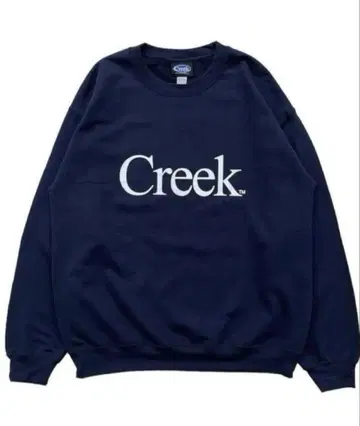 Creek 로고 네이비 맨투맨