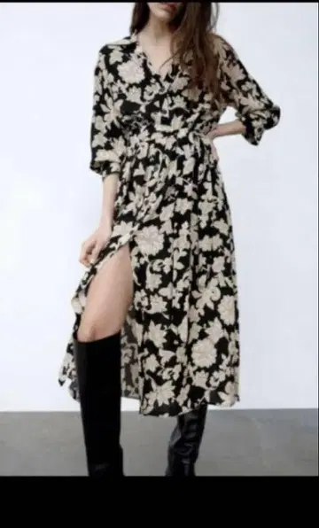 ZARA 플라워 무늬 원피스 새상품