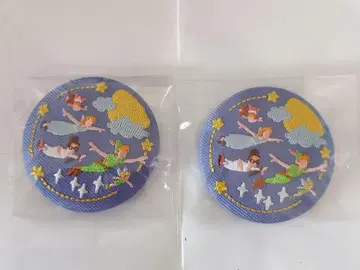 디즈니 자수 캔뱃지 피터 팬 2개 세트