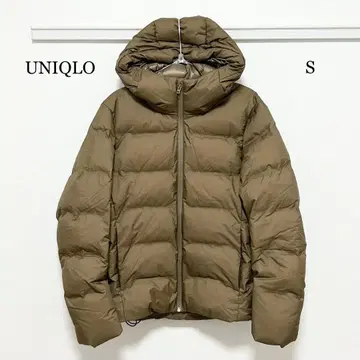 0468 UNIQLO 심리스 다운 후드티 S 사이즈
