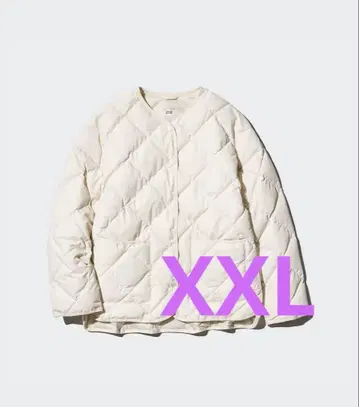 UNIQLO 퍼프 테크 릴랙스 자켓 XXL 내추럴