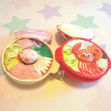 포근한 애니멀 전골 봉제 인형 게와 돼지 봉제 인형 키링