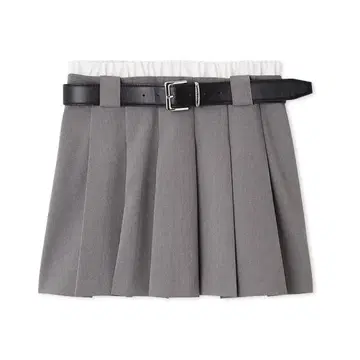 레이어드 디자인 플리츠 스카쇼 스나이델