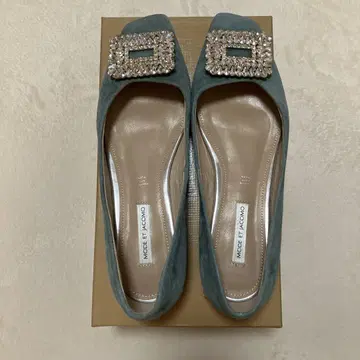 MODE ET JACOMO 비쥬 장식 플랫슈즈 23.5cm