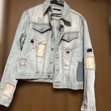 ALEXANDER MCQUEEN 패치워크 데님 자켓 46