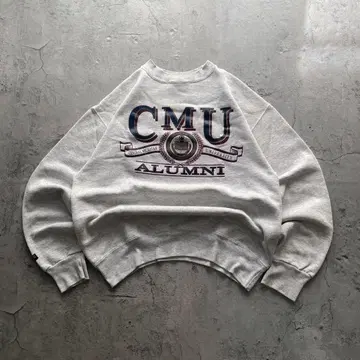 90s USA 잔스포츠 구제 맨투맨 칼리지 프린트 L 사이즈