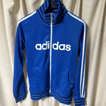 adidas 저리 집업 파랑 여성용 키즈