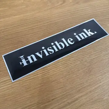 Invisible ink. 스티커