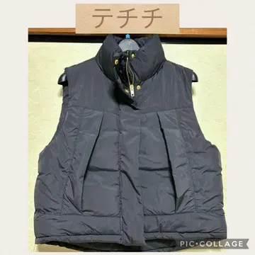 미사용 테치치 블랙 자켓 베스트
