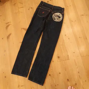 치키리야 일본풍 패턴 용 데님 팬츠 S