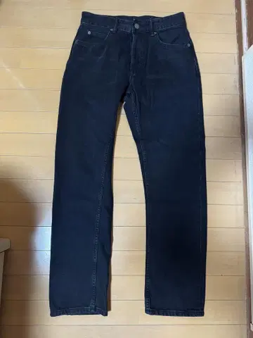 ZARA 남성용 블랙 레귤러 스트레이트 레그 청바지 사이즈 29