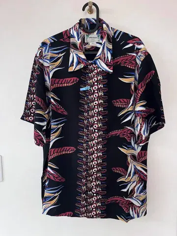 하와이산 KAMEHAMEHA 알로하 셔츠 L 100% 레이온 카메하메하