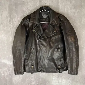 [ JAPAN ] KOMINE 가죽 라이더 자켓 M 짧은 기장 천연 가죽