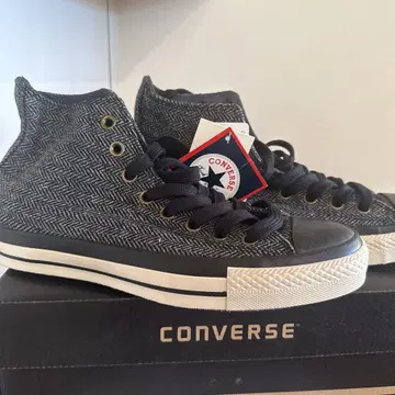 레어 CONVERSE 하이컷 26cm TWEED HI 트위드