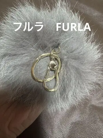 [ 새상품급 ] FURLA 퍼 참 그레이