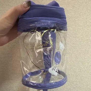 린츠 최애 컬러 클리어 파우치 보라색 퍼플