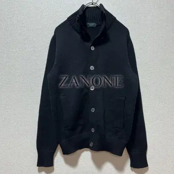 [ 현행 ] ZANONE 스탠드 카라 가디건 CHIOTO 블랙 46