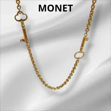 MONET 모네 목걸이 빈티지 액세서리 열쇠 골드