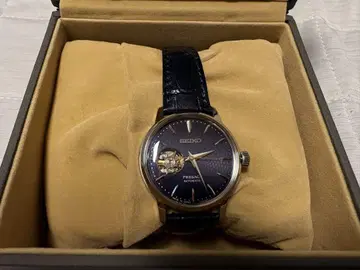 SEIKO 프레사지 네이비 자동 와인딩 시계