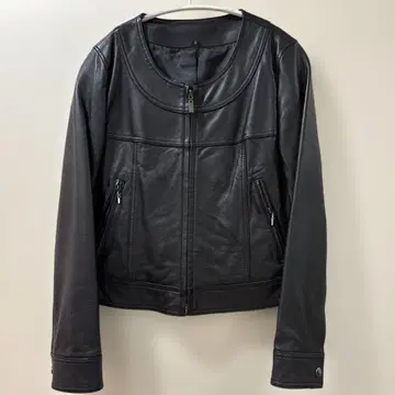 블랙 양가죽 블랙 노카라 자켓 S 사이즈 새상품급