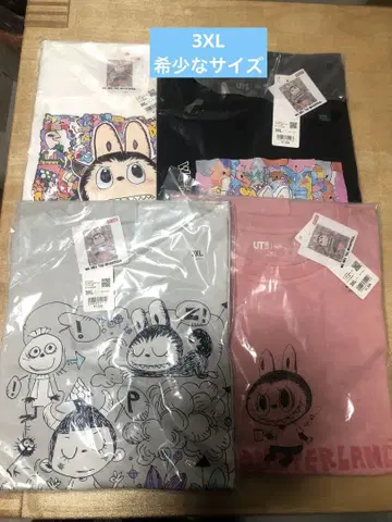 유니클로 러브브 콜라보 T셔츠 3XL 4장