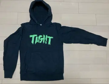 TIGHT RECORDS 후드티 블랙 네온 그린 M