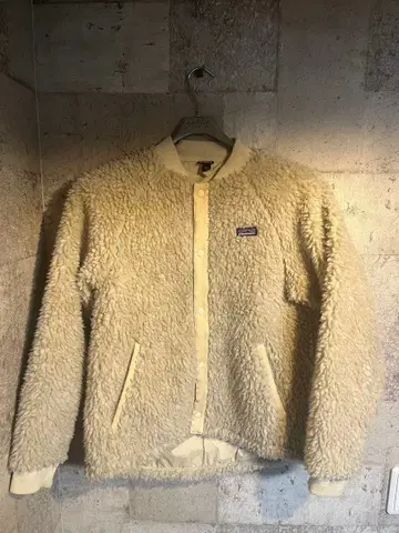 Patagonia 플리스 자켓 XXL 크림색