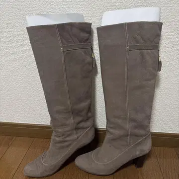 태슬 달린 스웨이드 롱 부츠 23cm