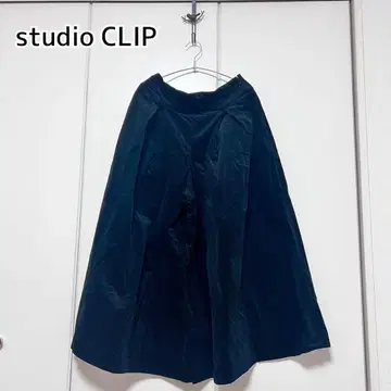 studio CLIP 코듀로이 스카초 (블랙)