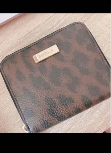 FURLA 레오파드 무늬 접이식 지갑